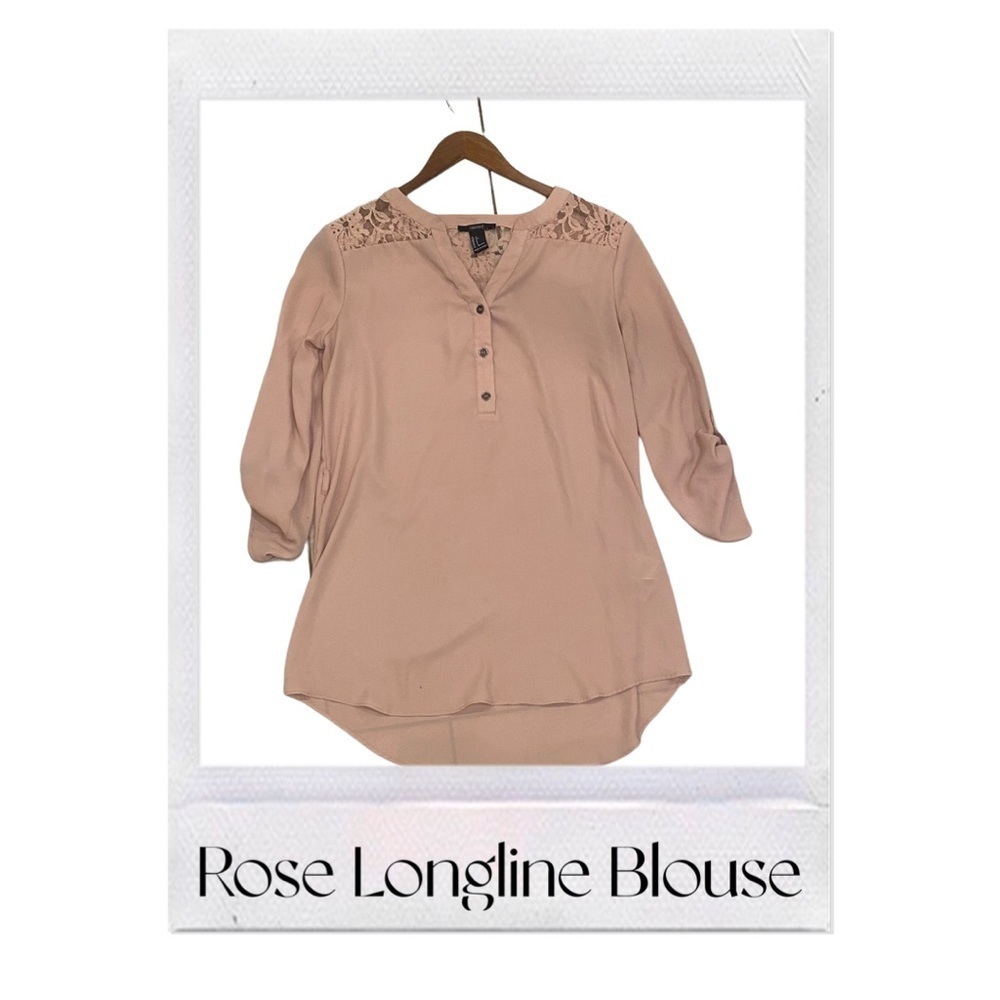 Dusty Rose Longline Blouse